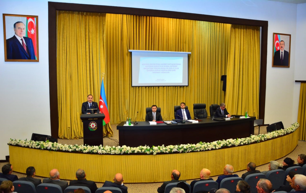 Ağstafa RİH-də hesabat yığıncağı keçirildi - FOTOLAR